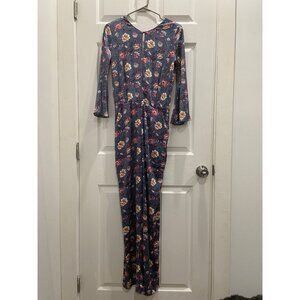 NEW Victoria Secret Limited Edition Backless Floral SILK Jumpsuit